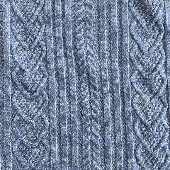 Blue Cable Knit Sweater - Picture 3 of 8